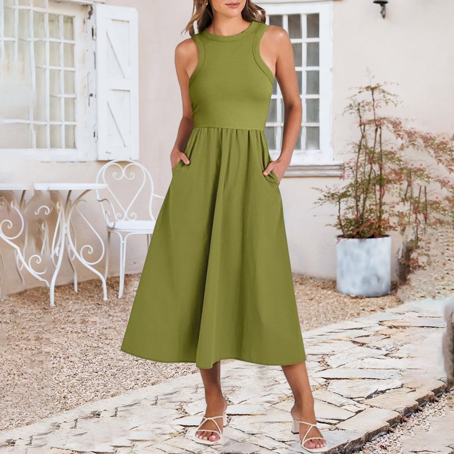 Estelle - Ärmelloses Kleid für Frauen