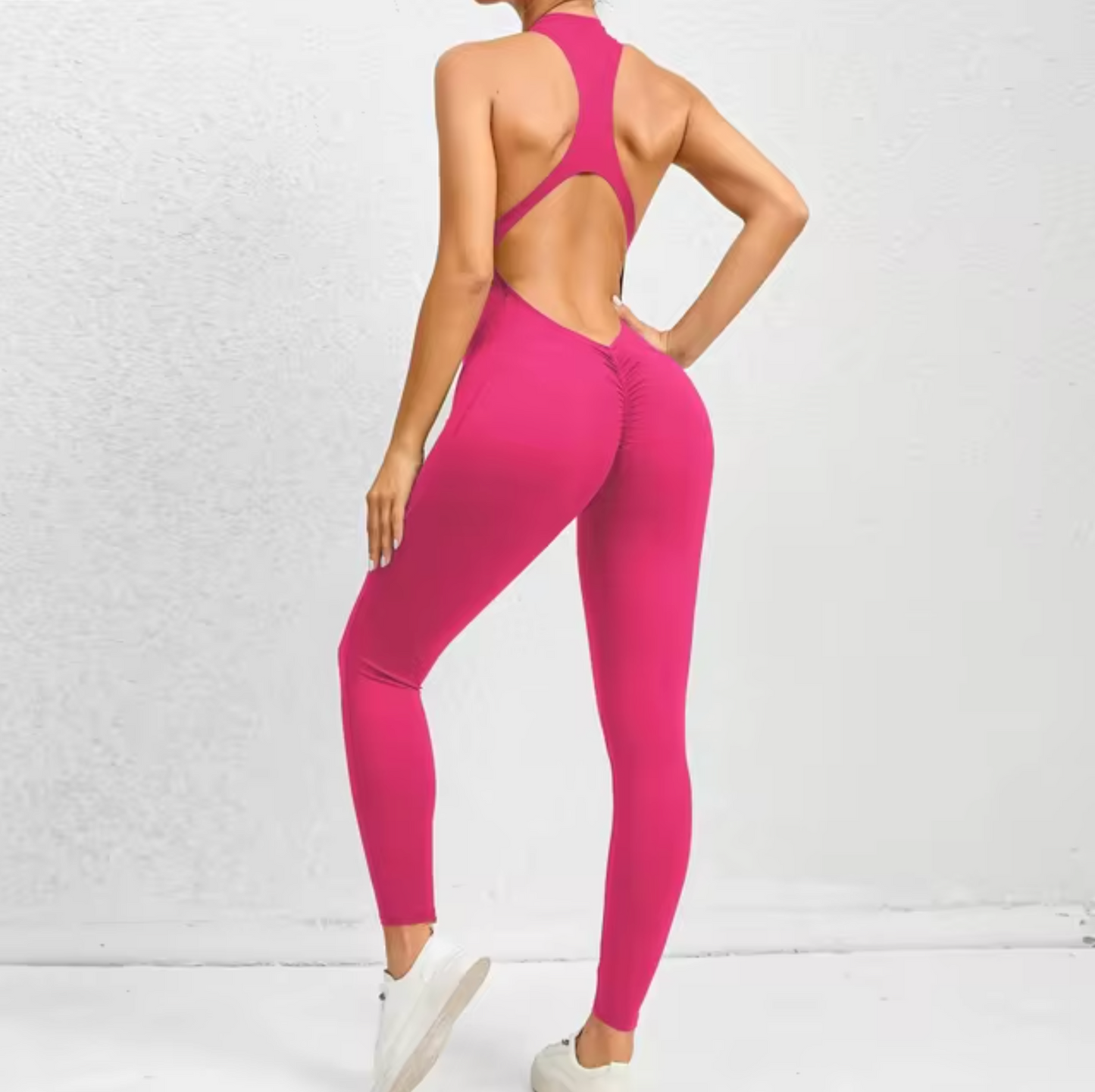 Greta – Fitness-Jumpsuit mit Reißverschluss