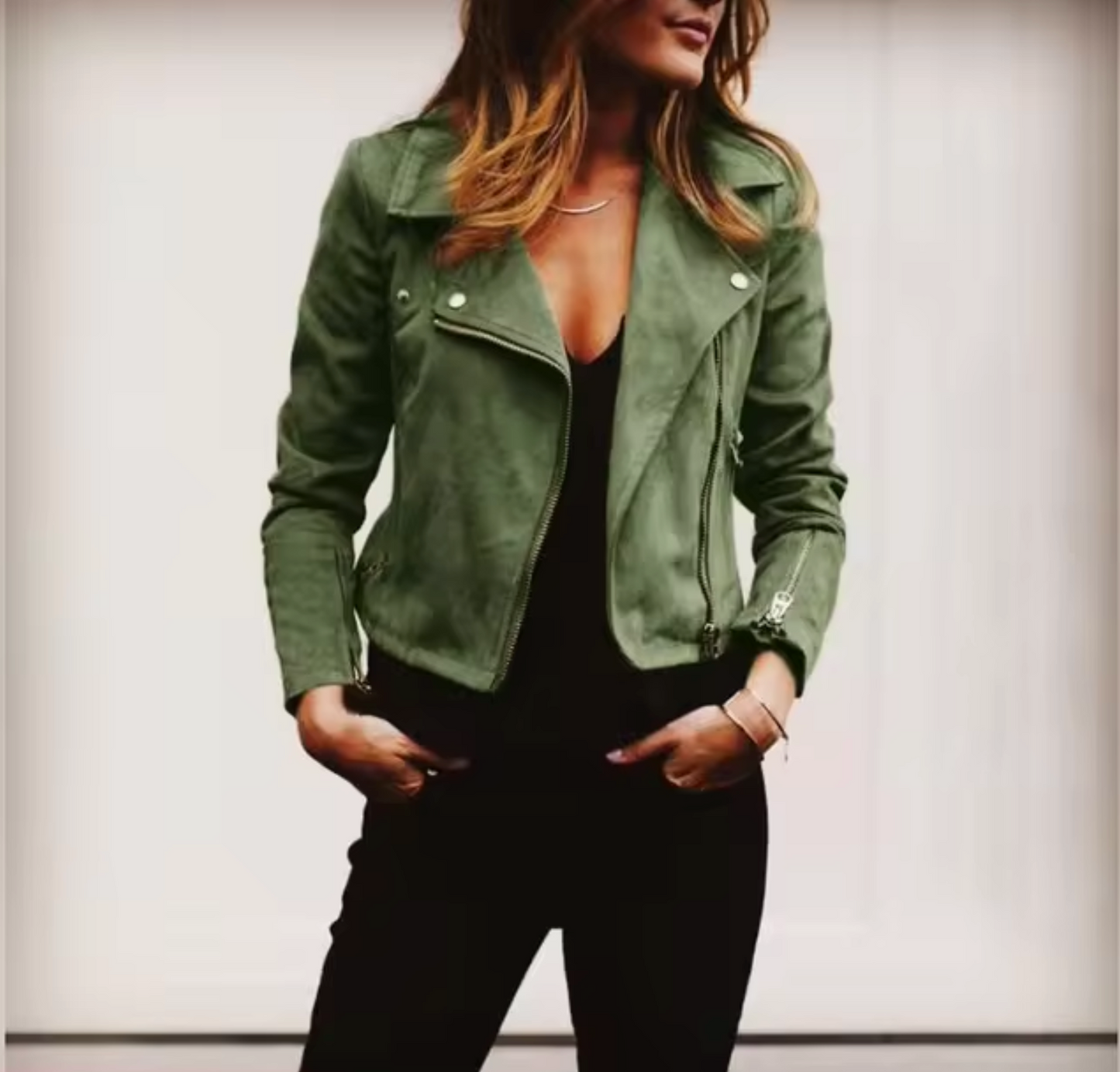 Marielle – Kurze Jacke aus Wildleder