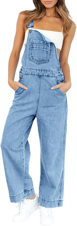 Melissa – Jeans-Jumpsuit mit weitem Bein