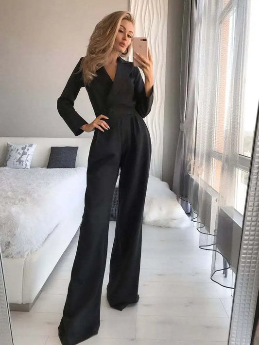 Karina – Eleganter Jumpsuit mit Kragen