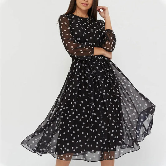 Marilyn - Polka Dot Kleid für Frauen